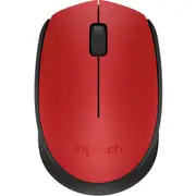 Logitech M171 Wireless Mouse Red Black