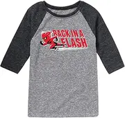 [Disney] The Incredibles - Back in A Flash - Toddler and Youth Raglan Graphic T-Shirt - Size Small