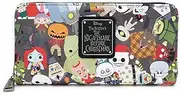 [Loungefly] Nightmare Before Christmas Chibi Character Print Zip Around Wallet