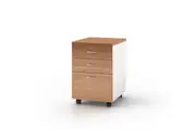 GP Office Mobile Pedestal with 2 Drawers & Filing Drawer - Virginia Walnut