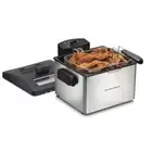Professional Style Electric Deep Fryer, XL Frying Basket, Lid with View Window