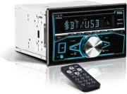 850BRGB Car Stereo System - Double Din, Bluetooth Audio and Calling Head Unit, A