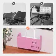 Wall Mounted Wifi Router Storage Box Cable Power Plus Wire Bracket