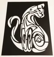 SIAMESE CAT Stencil Fancy Profile Animal Design 8.5" x 11" Plastic Sheet BK121