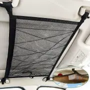 For Dodge Accessories Double Layer Roof Top Ceiling Cargo Net Pocket Mesh Bag