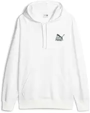 [PUMA] Mens Classics Super Graphic Hoodie Casual Outerwear Casual Hoodie Comfort Technology - White