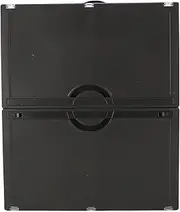 Storage box, under the bed storage box with foldable plastic cover for clothes, toys and books (Black)