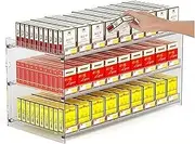 [CARLLEE] Cigarettes Display Rack, Clear Cigarette Pusher, Cigarette Display Holder, Matchbook Display Case for Retail Store Supermarket Cabinet(63x29x42cm)
