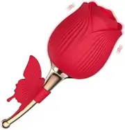 YuAiBaoBei Rose Shape Vaginal Sucking Vibrators Erotic Nipple Sucker Oral Sucker Clitoris Stimulation Powerful Vibrators Sex Toys for Women