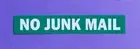 Save the planet NO JUNK MAIL green sticker . Save your letterbox from junk mail