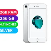 Apple iPhone 7 (256GB, Silver) - Refurbished (Excellent)