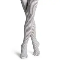 在飛比找ETMall東森購物網優惠-【摩達客】瑞典進口【Happy Socks】黑白細直紋彈性褲