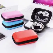 2X Portable Case for Headphones Mini Zippered Storage Bag Headset Box Coin Purse