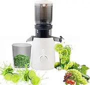 200W Electric Slow Masticating Juicer, Cold Press Juicer Machine with 110mm &1.2L Hopper, Easy to Clean Juice Residue Separation Juicer,One-Button Start Fully Automatic Juicer,for Whole Fruits