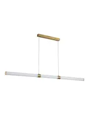 [Oriel Lighting] Maxwell 150 LED Pendant Light in Satin Brass