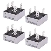 4Pcs Kbpc5010 Bridge Rectifier Ac To Dc 1000V 50A Full Wave Single Phase M