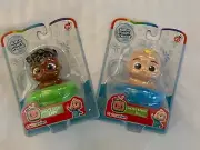 New Cocomelon Water Bobble Lot of 2 Cody & JJ Baby Bath Pool Toys Bobs & Floats