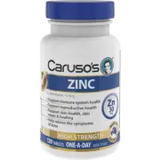 Caruso's - Zinc 30mg 120 Tablets - Immune System & Skin Health