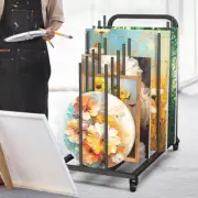 9-Board Art Drying Rack Metal Storage Stand for Canvas Storage Paint Drying Rack
