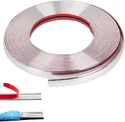 Car DIY Chrome Tape, Silver Chrome Trim Car Interior Trim Strips (12mm x 5m)