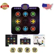 Light Up Dance Mat for Kids 3-12 - 9 Keys & Bluetooth Fun - 4 Game Modes
