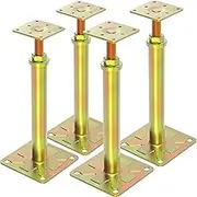 4 Pack House Jacks for Leveling Adjustable Floor Jack Post Floor Jack for House Foundation Jacks for Leveling Telescoping Jack for Temporary Support Adjustable Range 11 inch - 16 inch