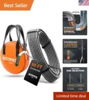 Professional 50 Ft Drain Snake for Real DIY Champions - No Plumber Needed