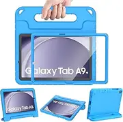 [AVAWO] Shockproof Kids Case for Samsung Galaxy Tab A9+ Plus 11 inch with Built-in Screen Protector, Blue