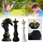 Modern Chess Knight/King/Queen Figurine Chessmen Ornament Statue Office Decor AU