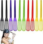 DIYstore, 10 PCS Plastic Hair Coloring Mixer,Hair Color Whisks Dye Cream Mixer,Tint Color Cream Colorful Spoon Applicator Hair Bleaching Highlight Tool for Home Barber Shop Salon