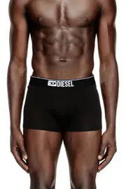 [Diesel] Diesel - Five-pack of plain boxer briefs - Trunks - Man - Black XXL Black