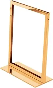 Perfk Poster Stand for Display Price Tag Holder Professional Display Advertising Store Lightweight Card Holder Portable Sign Holder , A5 Gold