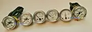 Smiths-52mm-Kit-Temp-Oil-Fuel-Oil Temp Gauge Volt +Amp Gauges --Replica White