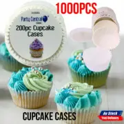 NEW 1000Pcs White Cupcake Cases Classic Baking Cupcakes Liner High Quality