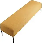Bed End Stool Sofa Stool, Cotton Linen Seat Cover Change Shoe Bench, Removable and Washable, Long Stool for Shoe Store/Clothing Store/Bedroom