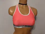 Under Armour Crossback Sports Bra, Youth Girls, 1364629, Pink, Youth Large