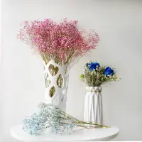 在飛比找樂天市場購物網優惠-新古典主義 桌面擺設插花花瓶 Lmdec簡約現代時尚白色陶瓷