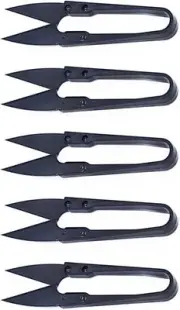 5 Packs Black Sewing Embroidery Snips, Bonsai Pruning Scissors, Garden Pruner