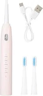 Electric Toothbrush for Adults,USB Rechargeable Smart Automatic Power Toothbrushes with 5 Mode & 2 Brush Heads，2-Min Smart Timer /522 (Size : Pink)
