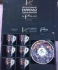 SET of 6 VITTORIA ESPRESSO Coffee Ceramic Cups Saucers We are Kindred NEW Box