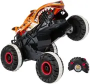 Hot Wheels RC Toy, Remote-Control Monster Trucks Unstoppable Tiger Shark in 1:15