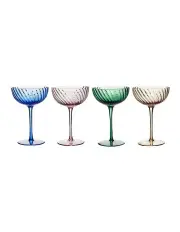 [Salt&Pepper] Layla Cocktail Glass 225ml Set of 4 in Multi