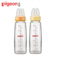 在飛比找PChome24h購物優惠-【Pigeon貝親】一般口徑玻璃奶瓶240ml(2色)