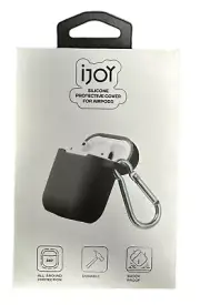 ijoy Silicone Protective Cover Carrying Case w/Carabiner For Airpods 1st 2nd Gen