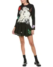 Valentino Wool & Silk-Blend Shift Dress