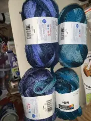 Red Heart Boutique Sashay Twilight Infinity Yarn Lot Of 4 Skeins Rumba Jive