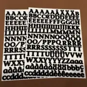 Creative Memories LOT OF 2 sets of MINI Classy EBONY ABC/123 Stickers