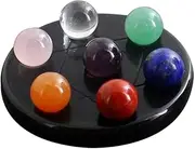 Homoyoyo Balls for Witchcraft Stones Healing Gemstone Obsidian Crystal Tumble Chakra Healing Crystals Solids Hematite Meditation Crystals Home Decor Obsidian Ball Balance