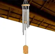 Memorial Wind Chimes Soothing Melodic Tones Aluminum Chime with 6 Tubes Memorial Wind Chimes Gifts