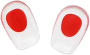 Gel Heel Lift Cushion Cups - 0.4 Inches Height Increase Insoles, Plantar Fasciitis Inserts (1 Pair, Women's Size)